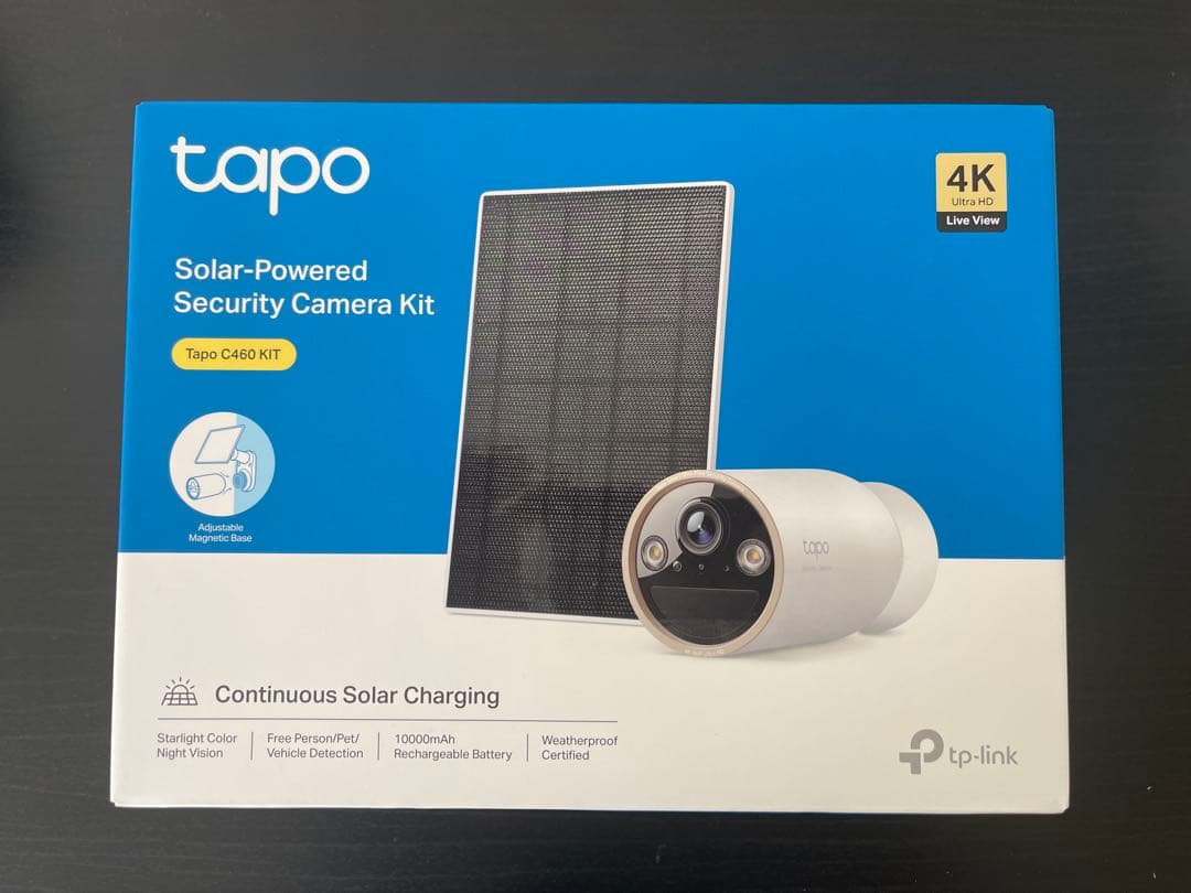 値下げ Tapo C460 KIT (4Kワイヤレスソーラー防犯カメラキット)