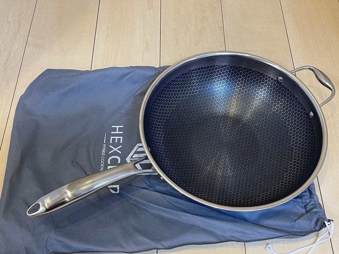 中華鍋 ハイブリッド ノンスティック 30cm HexClad ヘックスクラッド