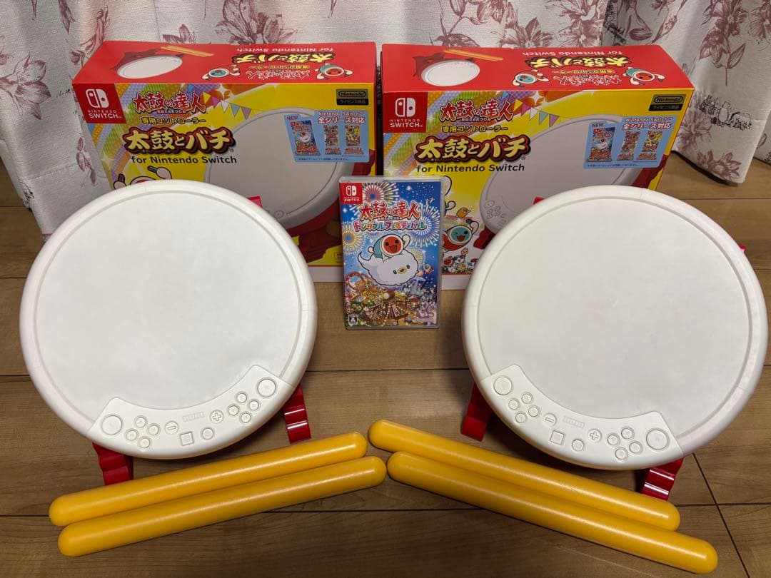 太鼓の達人ドンダブルフェスティバル＋専用コントローラー×2 箱あり