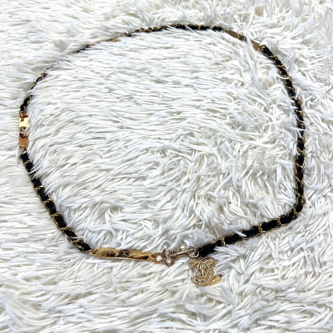 【美品】シャネル チェーンベルト ココマーク ゴールドロゴ 希少 レア