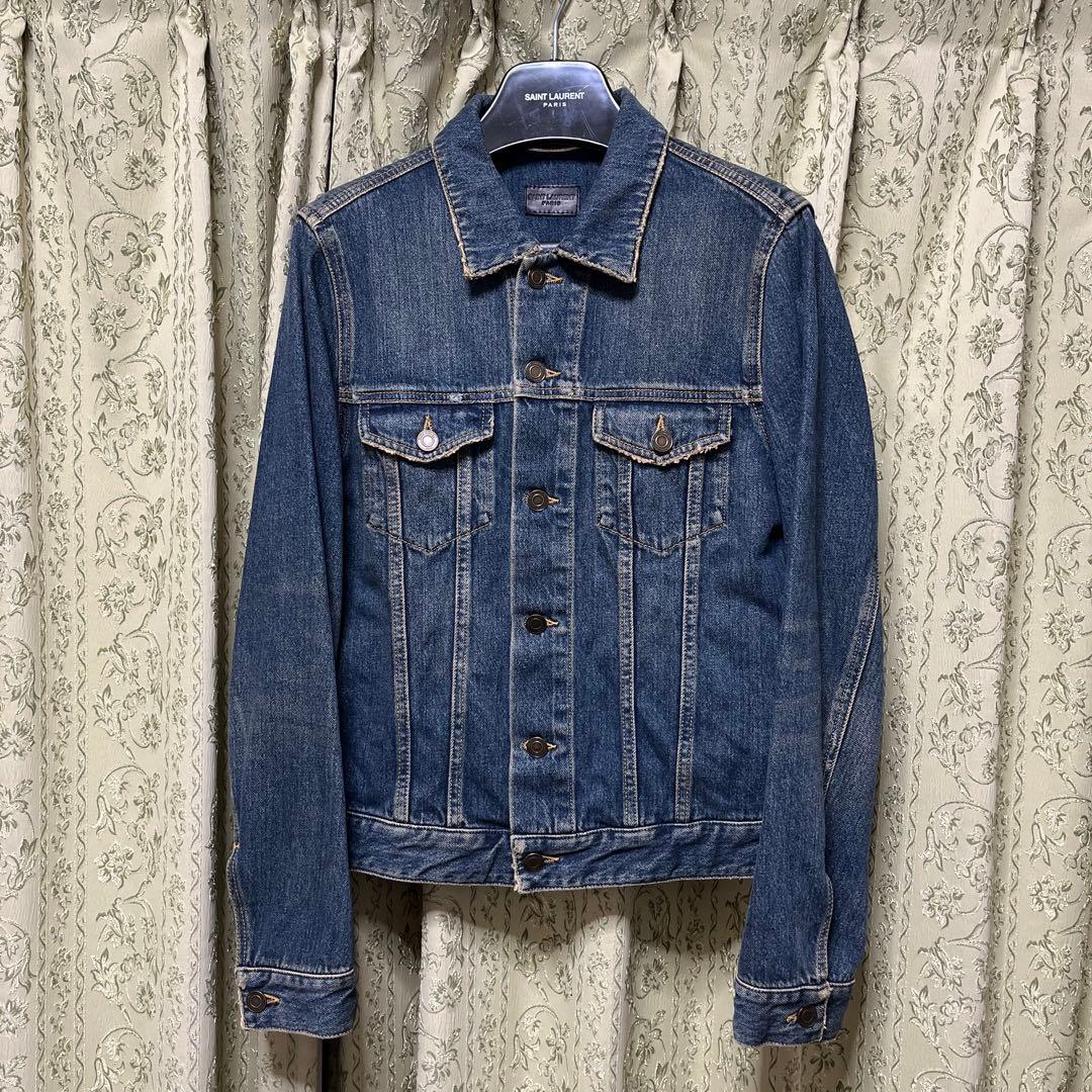 【室内試着程度】Saint Laurent Parisのデニムジャケット、S