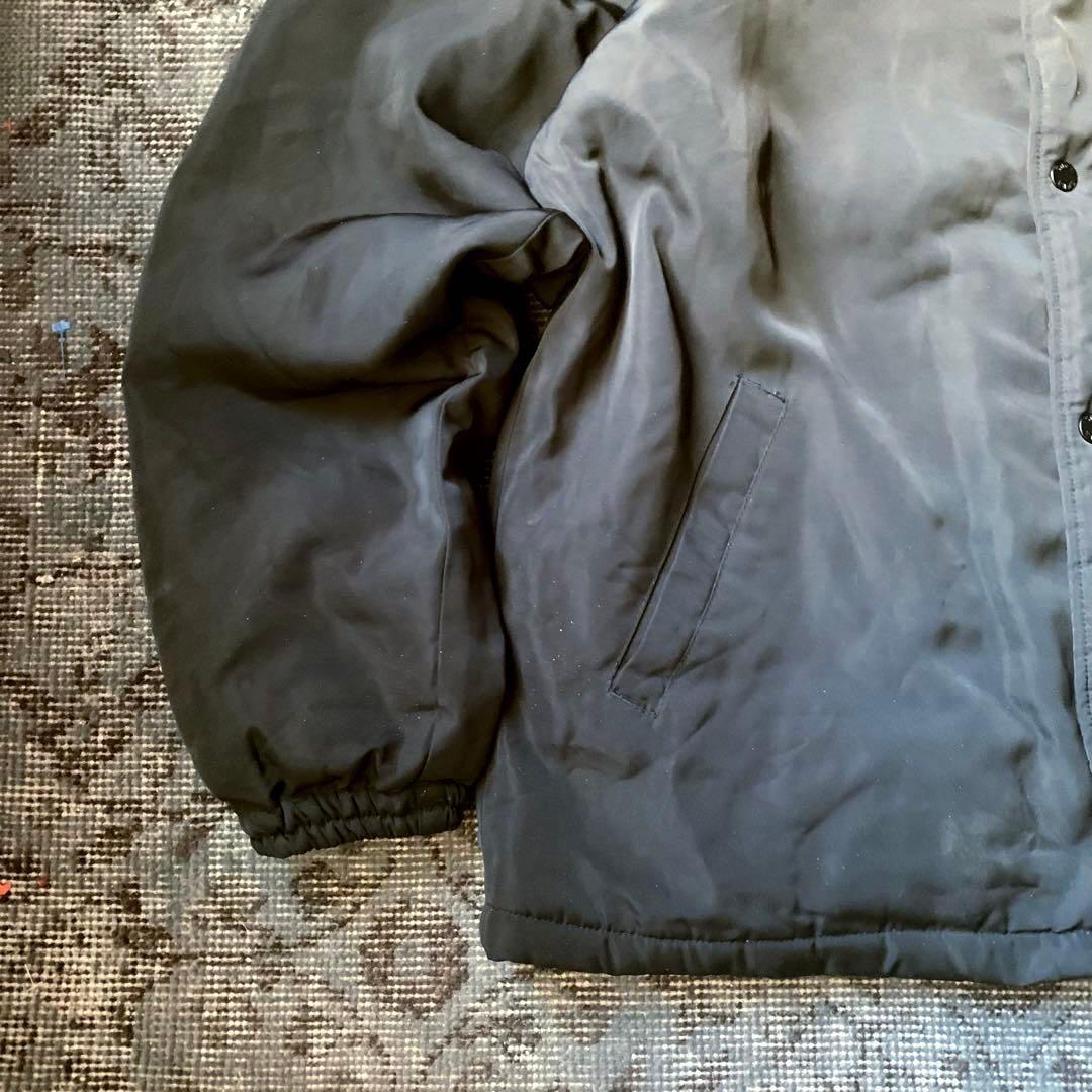 希少 00s VANS バンズ コーチジャケット 裏ボア ナイロン 黒 グランジ