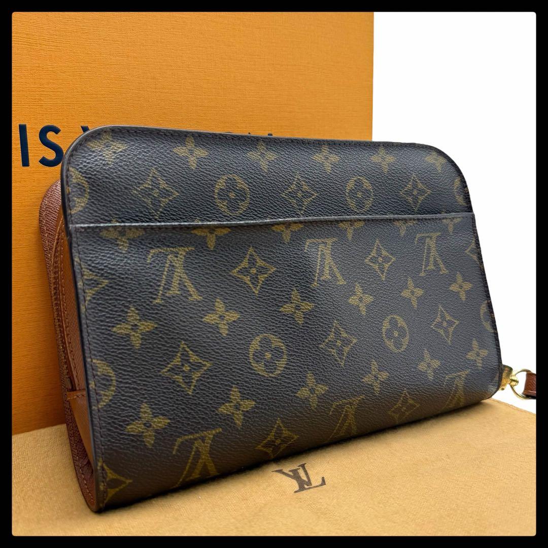 6129 希少旧モデル ルイヴィトン モノグラムオルセー クラッチバッグ 保存袋