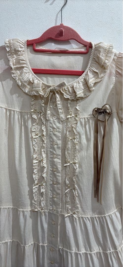 ピンクハウス　ワンピース　ブローチ付き