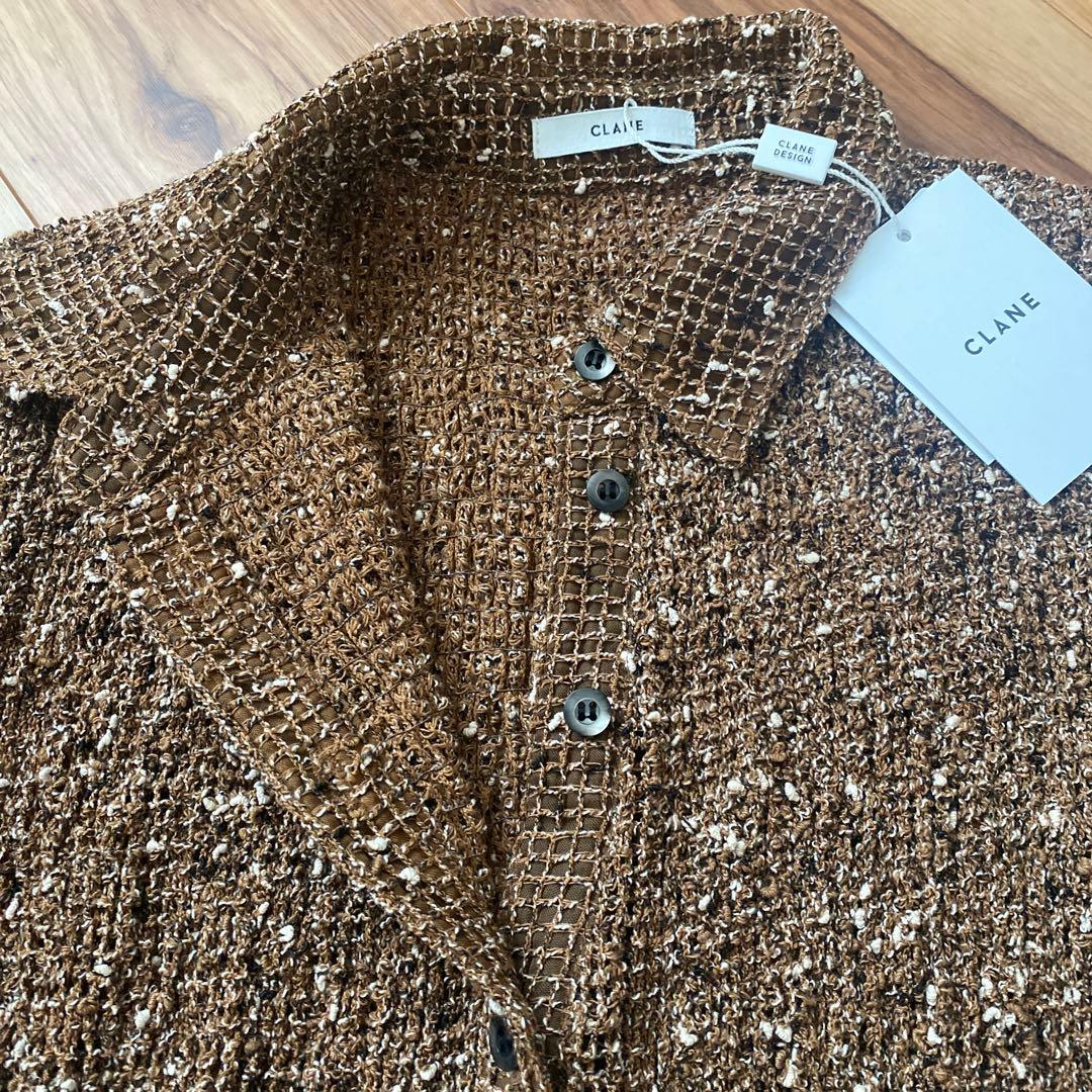 CLANE ブラウン ニットカーディガン