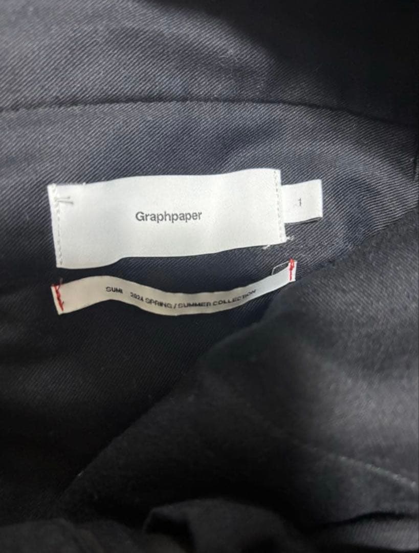 Graphpaper WOOL CUPRO CARGO PANTS ブラック