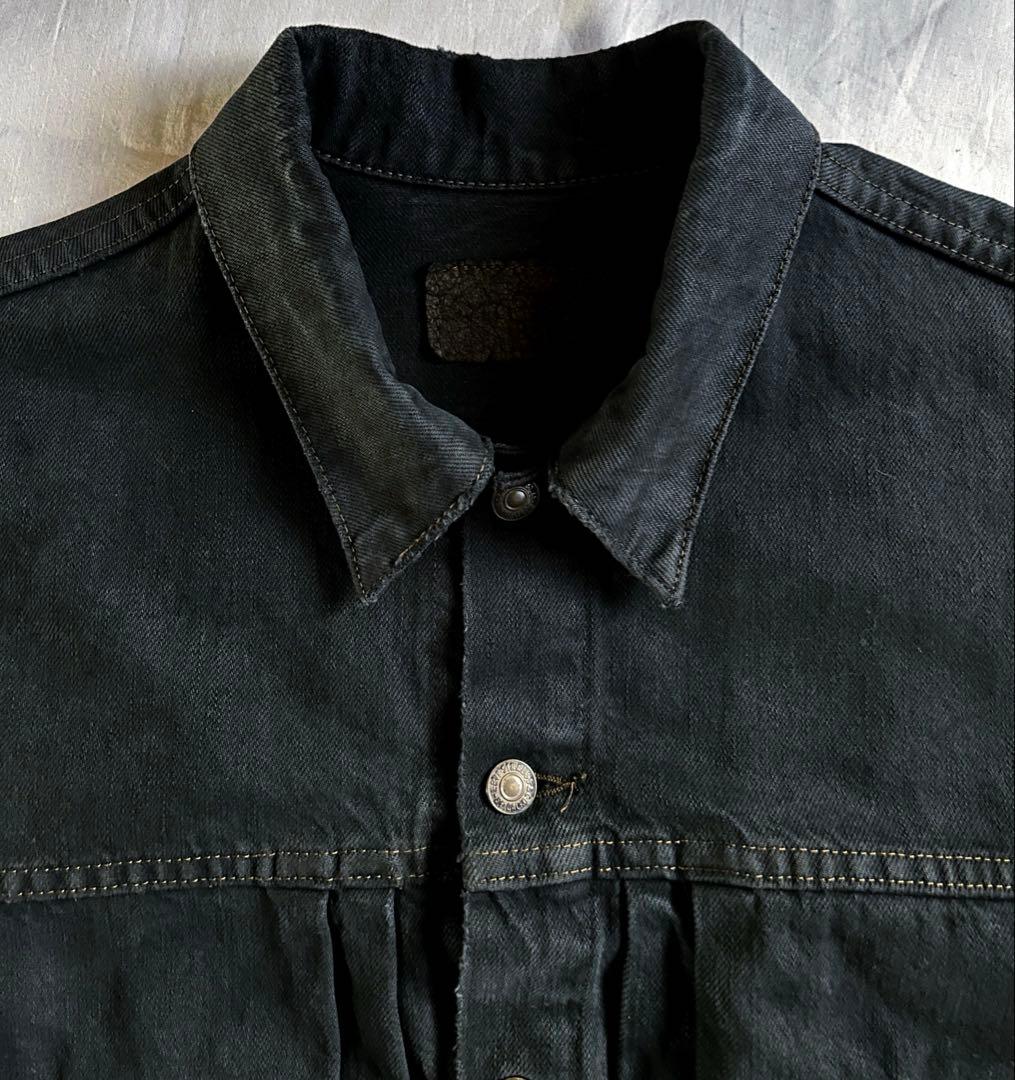 【LEVI'S】80sリーバイス 2nd オレンジタブ ブラックデニムジャケット