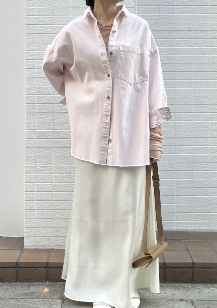 ☆新品タグ付き☆ DOUDOU ダメージデニムシャツ