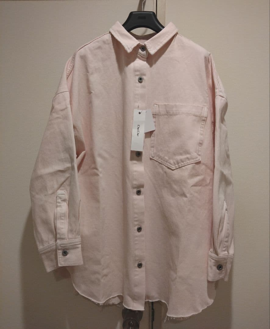 ☆新品タグ付き☆ DOUDOU ダメージデニムシャツ