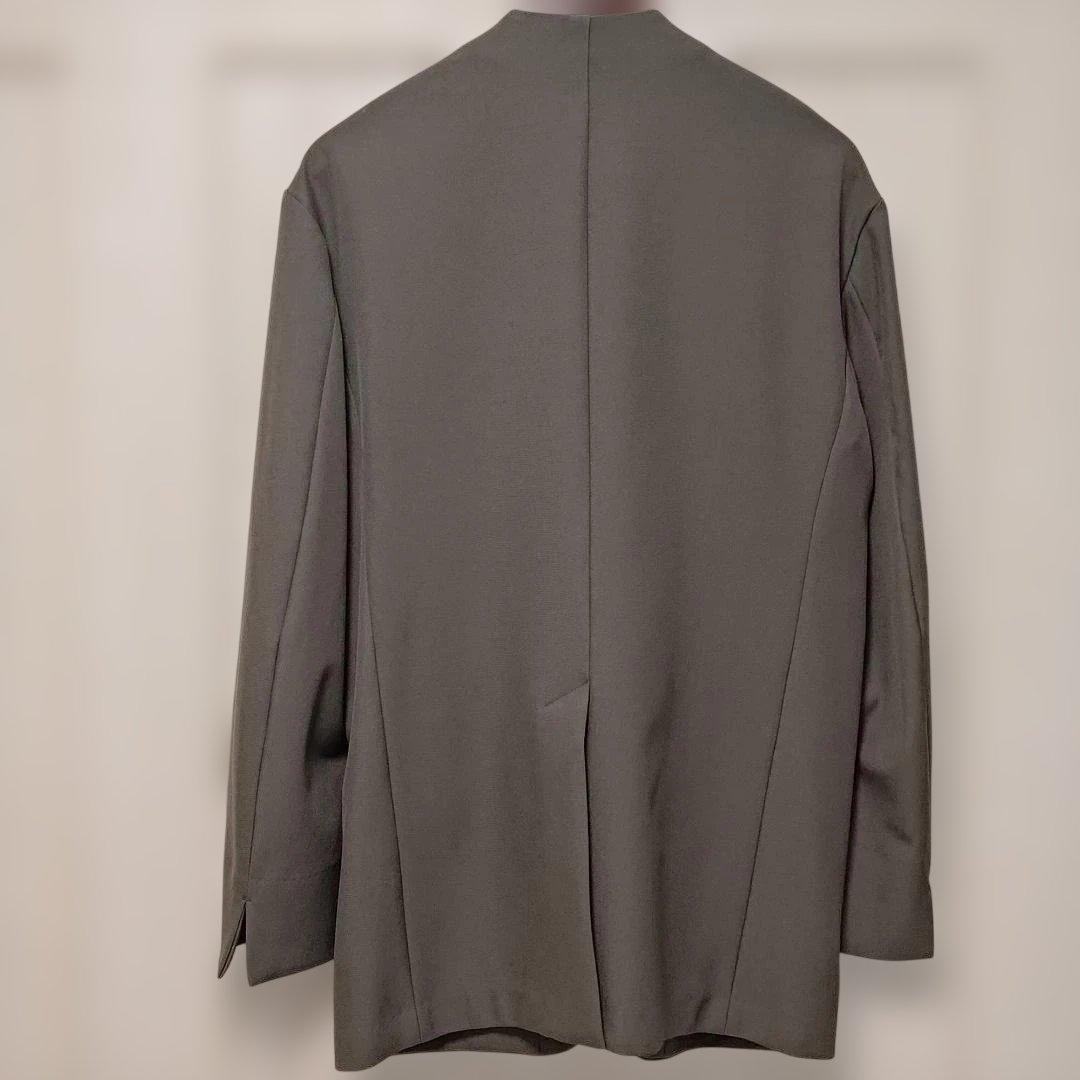 MBスタンダード ノーカラージャケット ダークカーキS