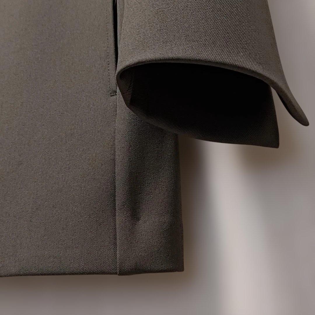 MBスタンダード ノーカラージャケット ダークカーキS