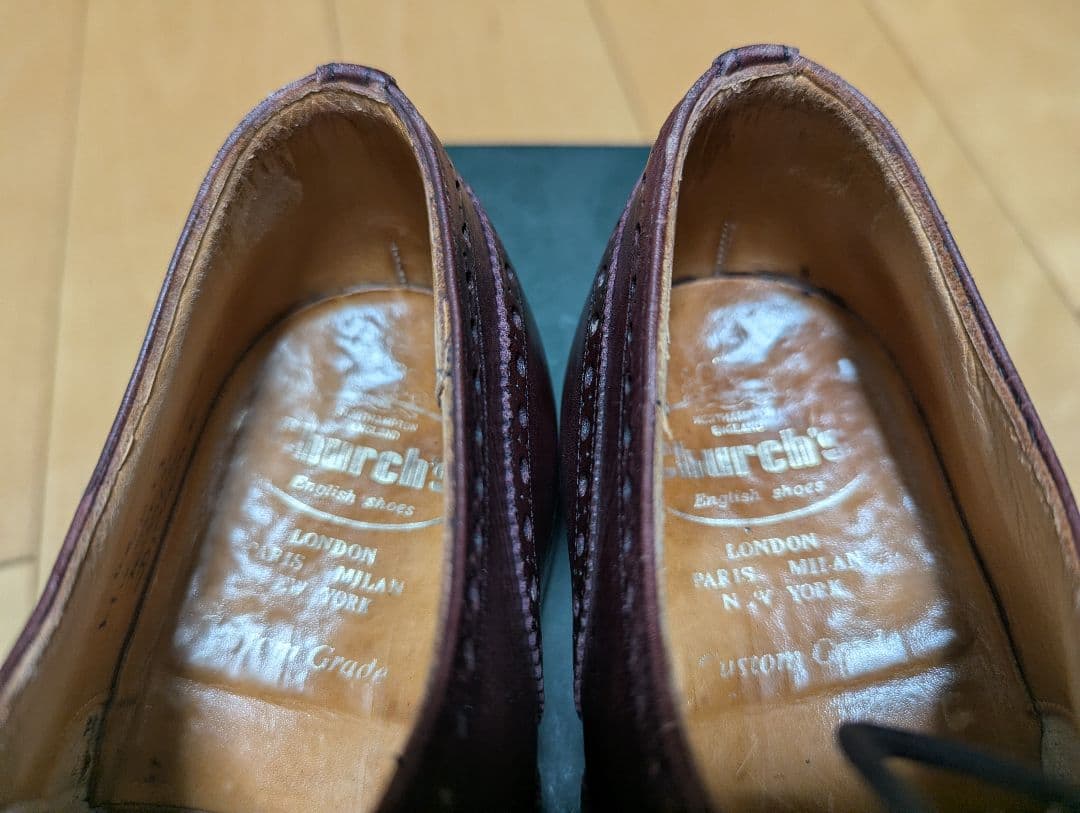 旧チャーチ ３都市 ディプロマット こげ茶　73ラスト 60E