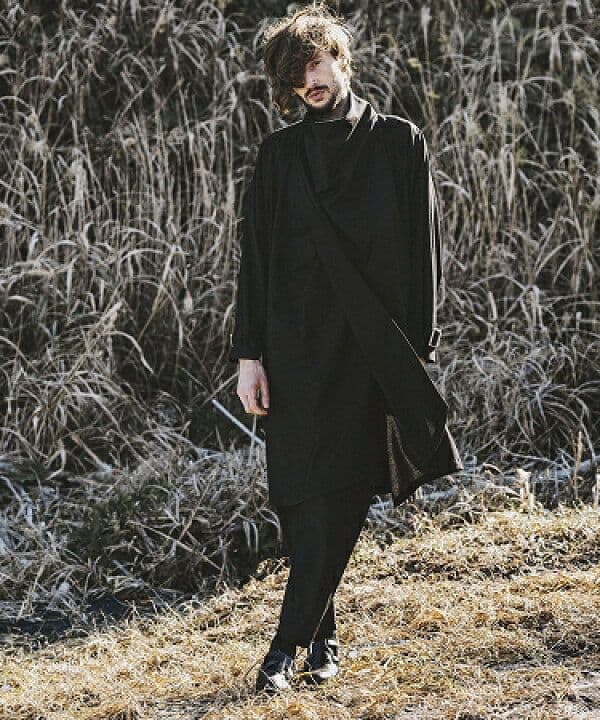 ほぼ未使用【NO ID.】ドレープショールラップBIGガウン コート