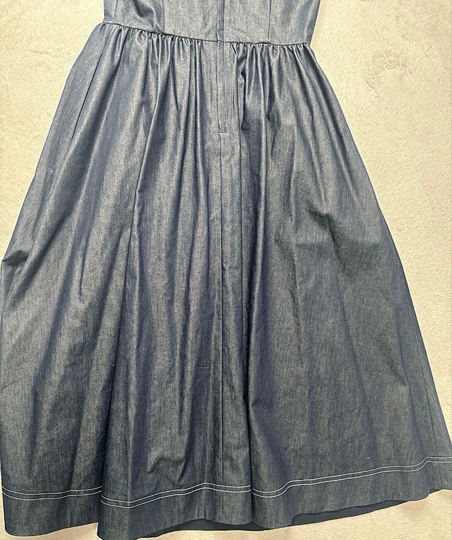 日本製♡新品未使用♡エムプルミエ♡デニムワンピース♡フレア♡ロング♡春