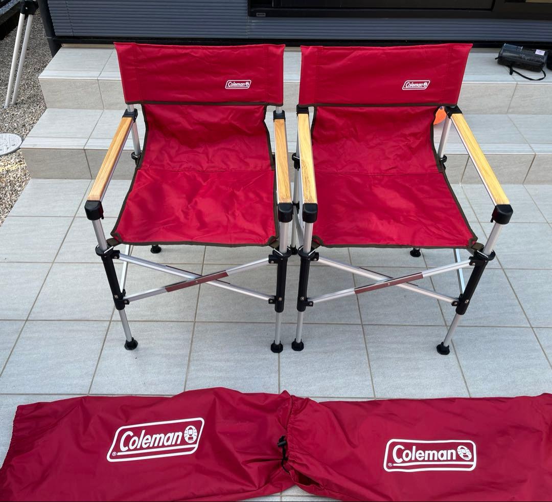 Coleman 2-way captain chair（RED）×2個セット