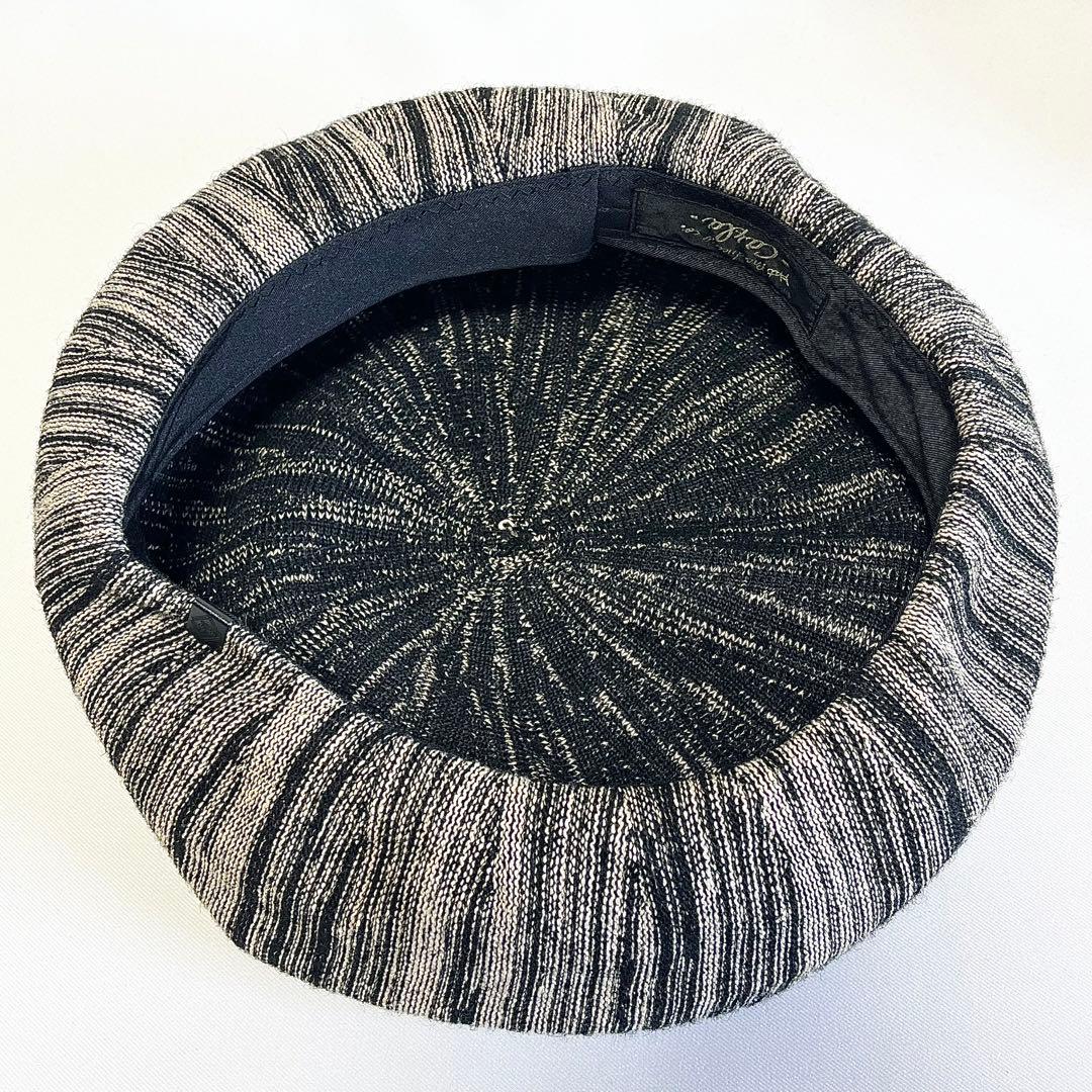 【新品】CA4LAカシラ日本製モード感抜群ジェンダーレス通年可 麻リネン混ベレー