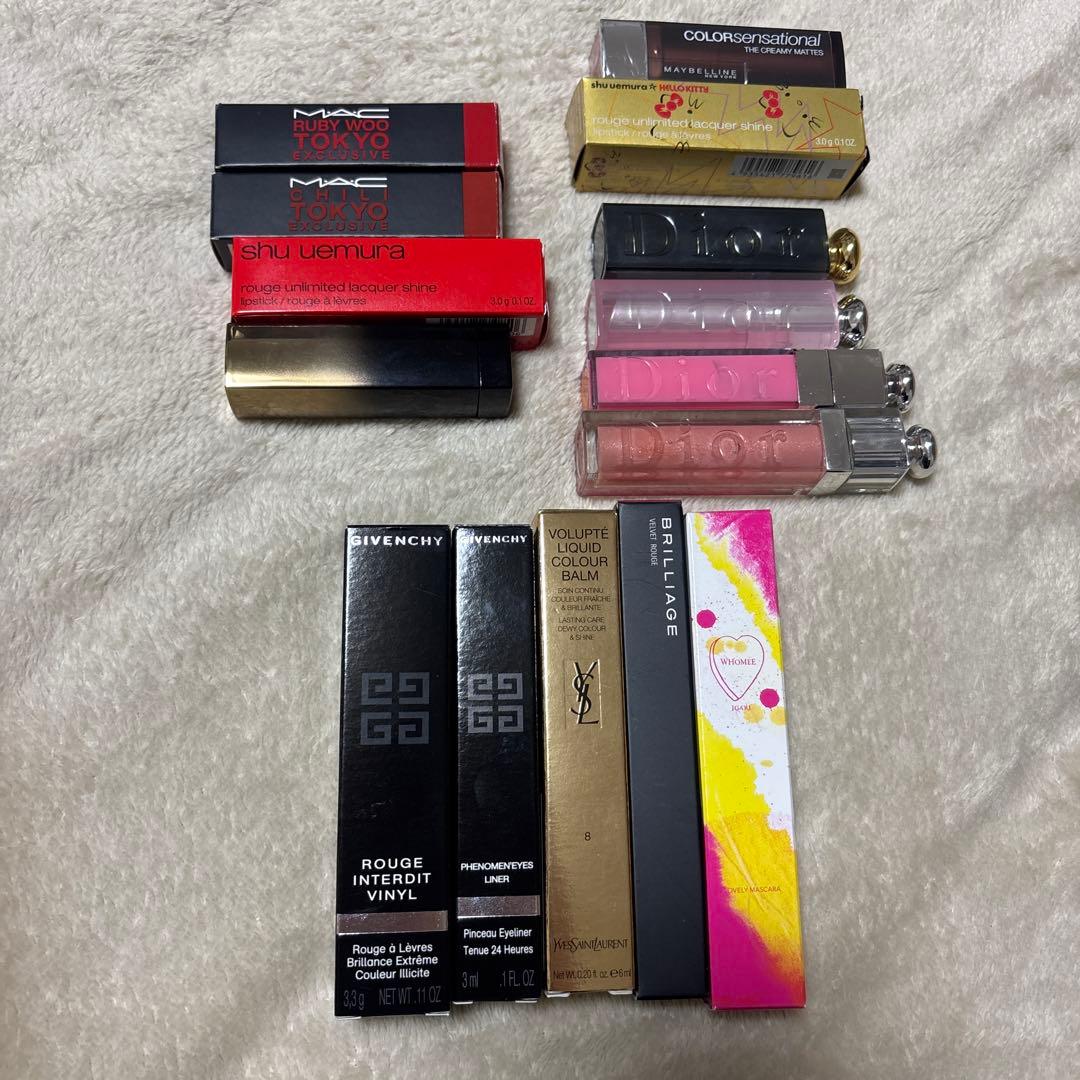 口紅セット MAC・Dior・Givenchy・YSL・Shu Uemura