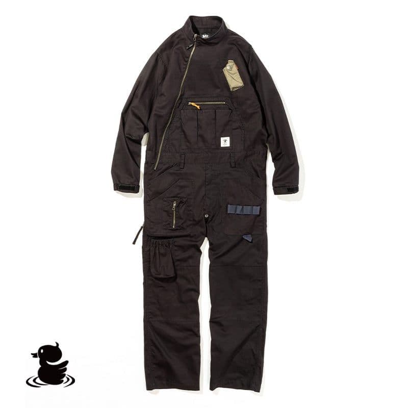 grn outdoor HIASOBI BIG BEN JUMP SUIT 黒