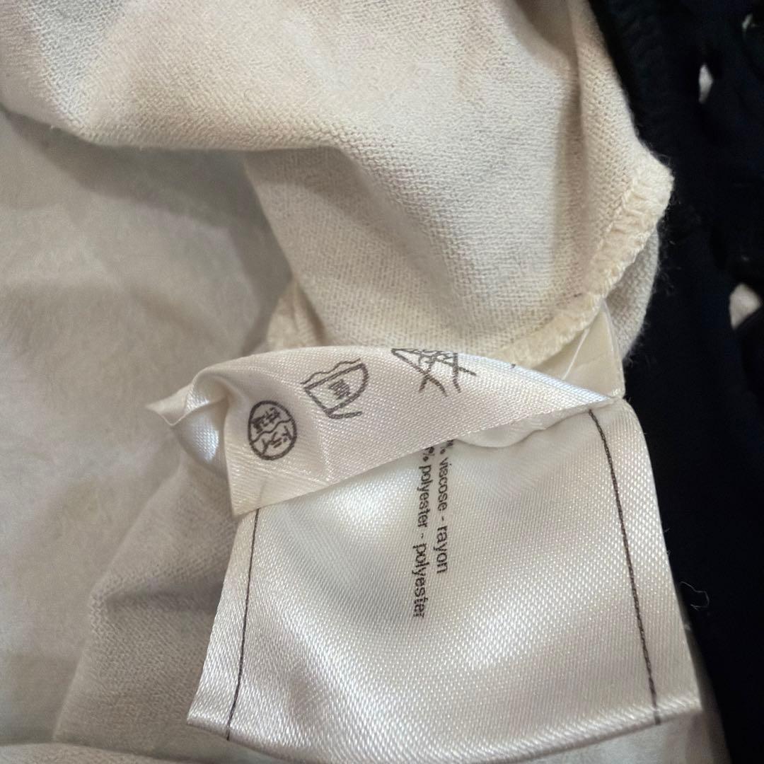 シャネル 透かし編み ノースリーブワンピース 黒サイズ42