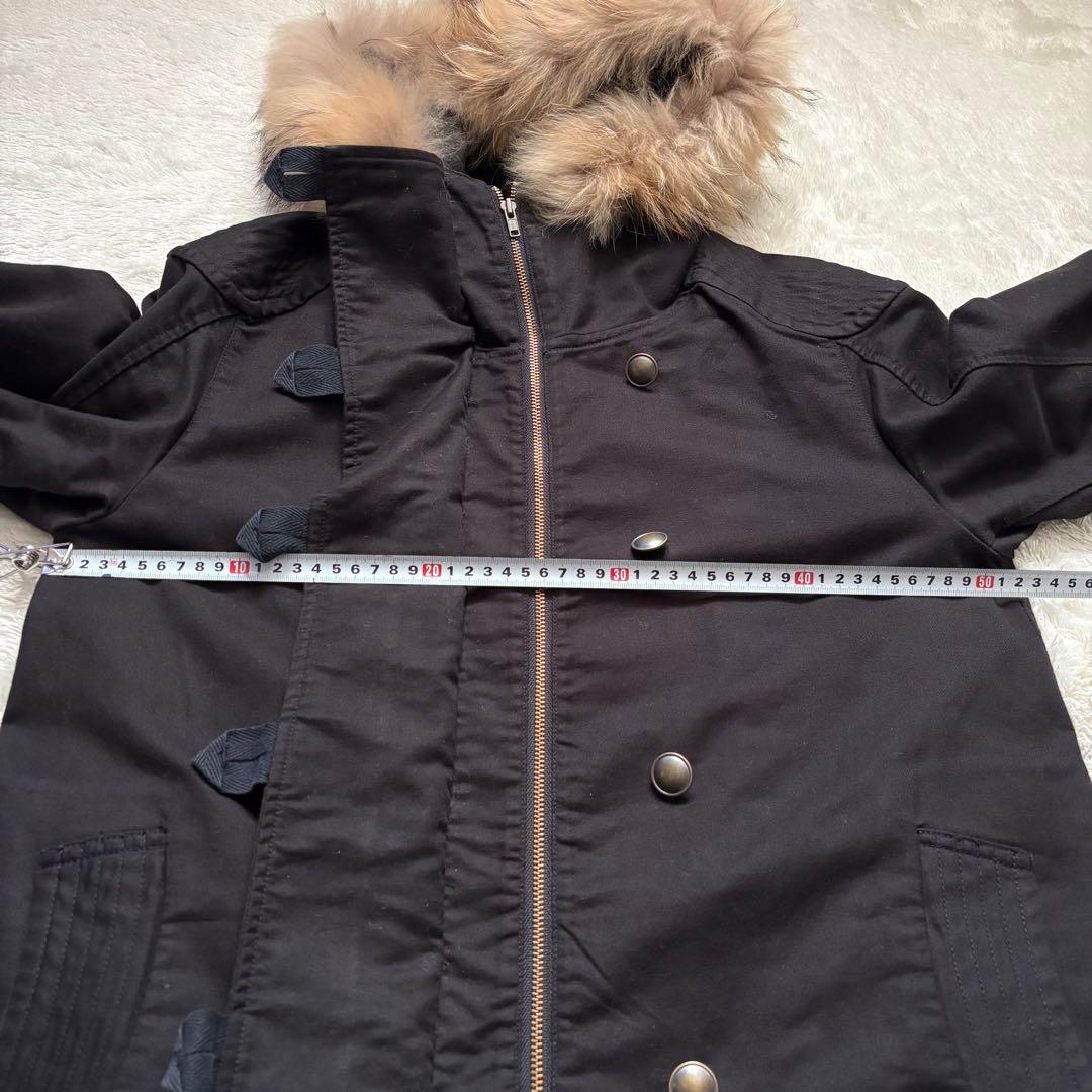 TSUMORI CHISATO ツモリチサト フードモッズコート ファー ボア