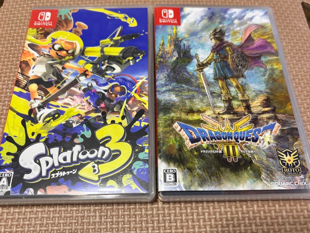 ドラゴンクエスト３、スプラトゥーン3 Switch ゲーム2セット