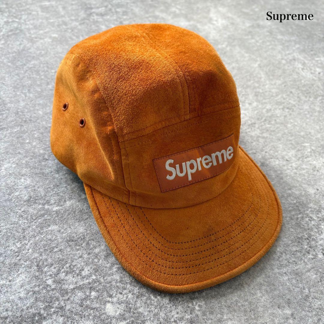 【Supreme】 シュプリーム Suede Camp Cap ジェットキャップ
