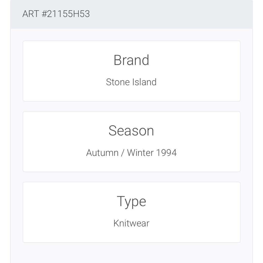 STONE  94AW Oversized Knit グリーンエッジ