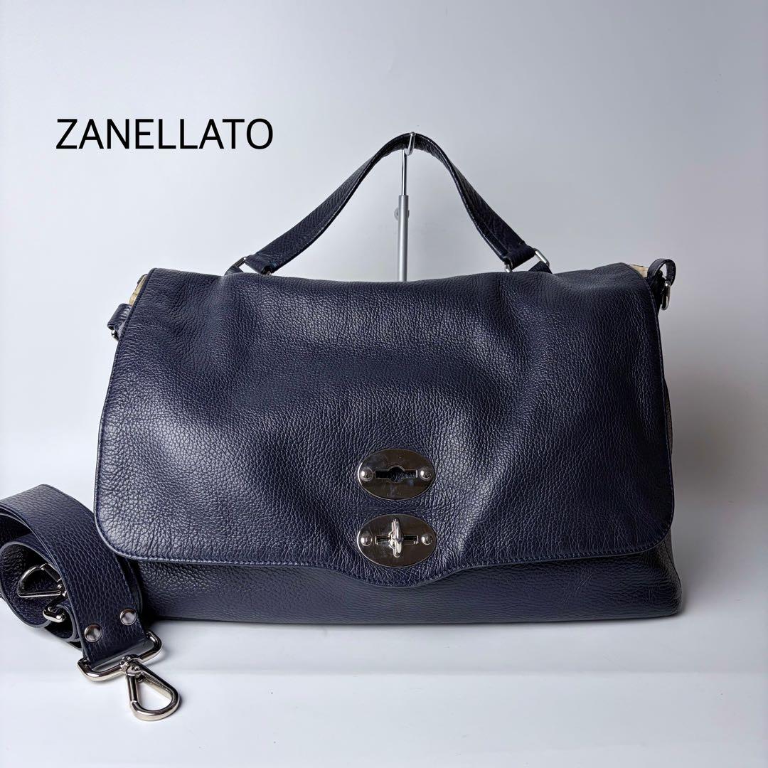 daimaruyaザラネート ポスティーナ L ネイビー 大容量 ショルダ