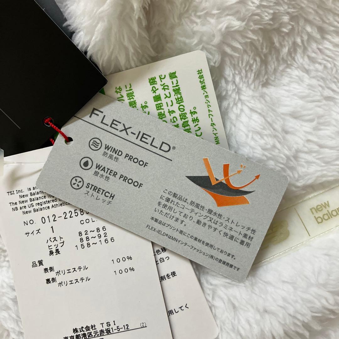 M 新品　ニューバランスゴルフウェア　レディース　ボアベスト 白 ホワイト