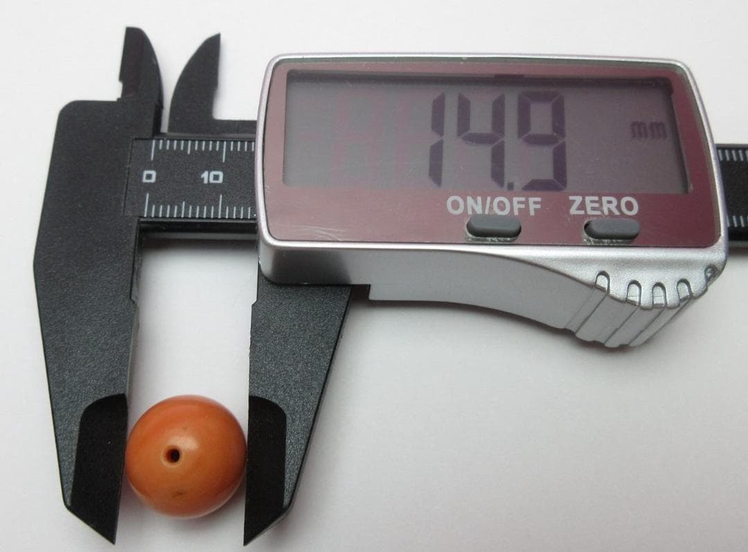 本珊瑚 珊瑚玉 緒締玉 B サンゴ さんご アンティーク　80128