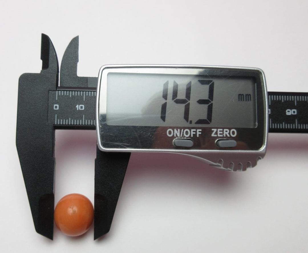 本珊瑚 珊瑚玉 緒締玉 B サンゴ さんご アンティーク　80128