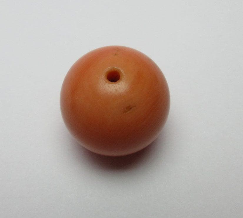 本珊瑚 珊瑚玉 緒締玉 B サンゴ さんご アンティーク　80128