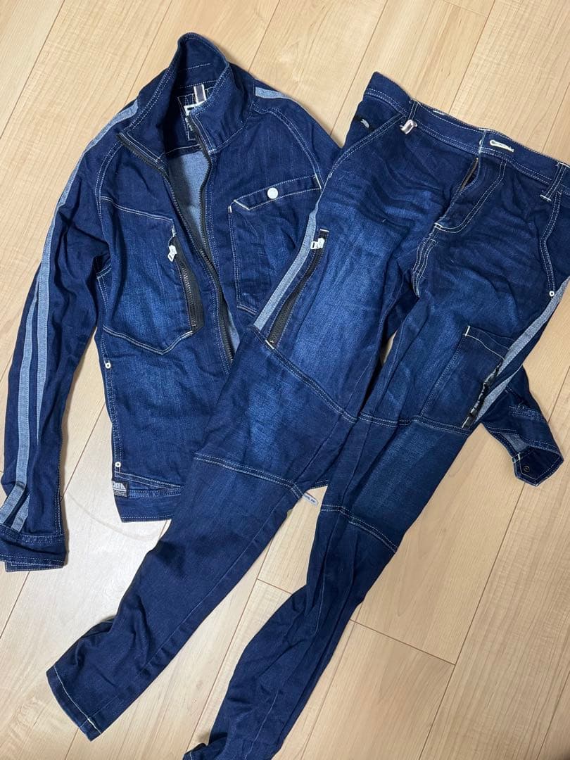 寅壱　デニムジャケット＆パンツセット Mサイズ