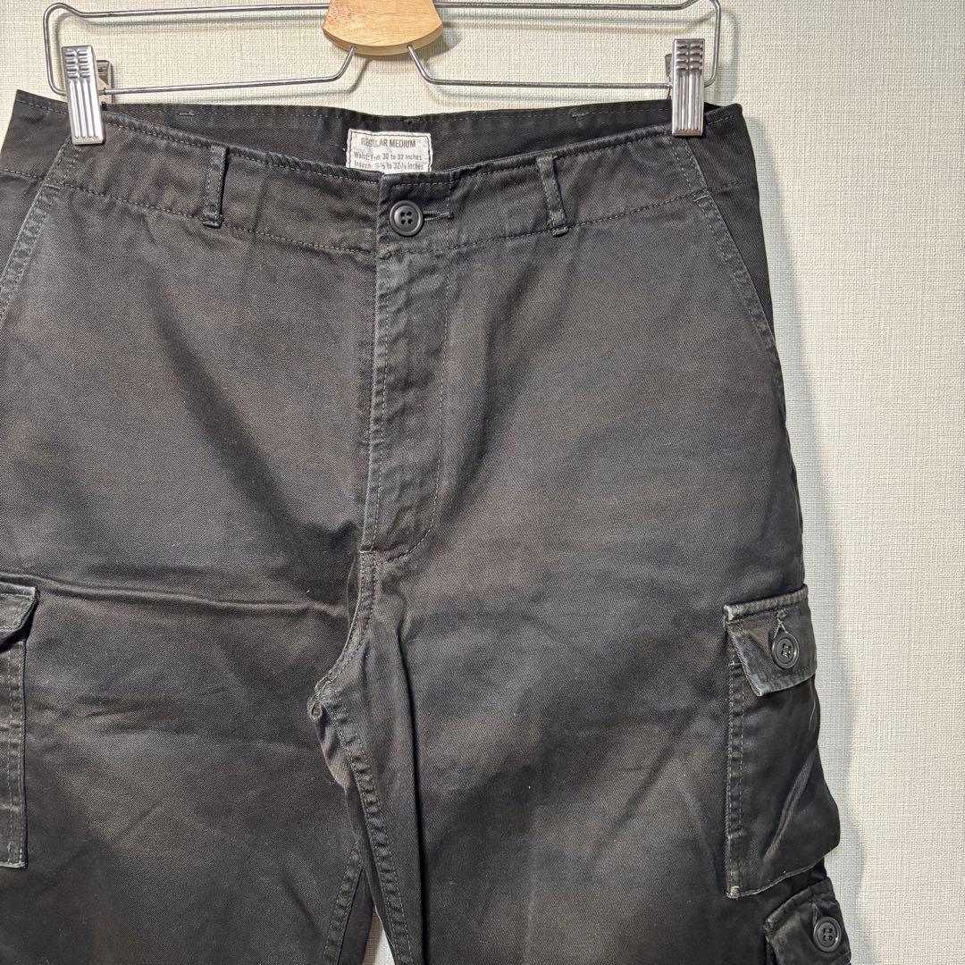 ザリアルマッコイズ　タイガーカモ　カーゴパンツ　黒染め　レプリカ　32インチ