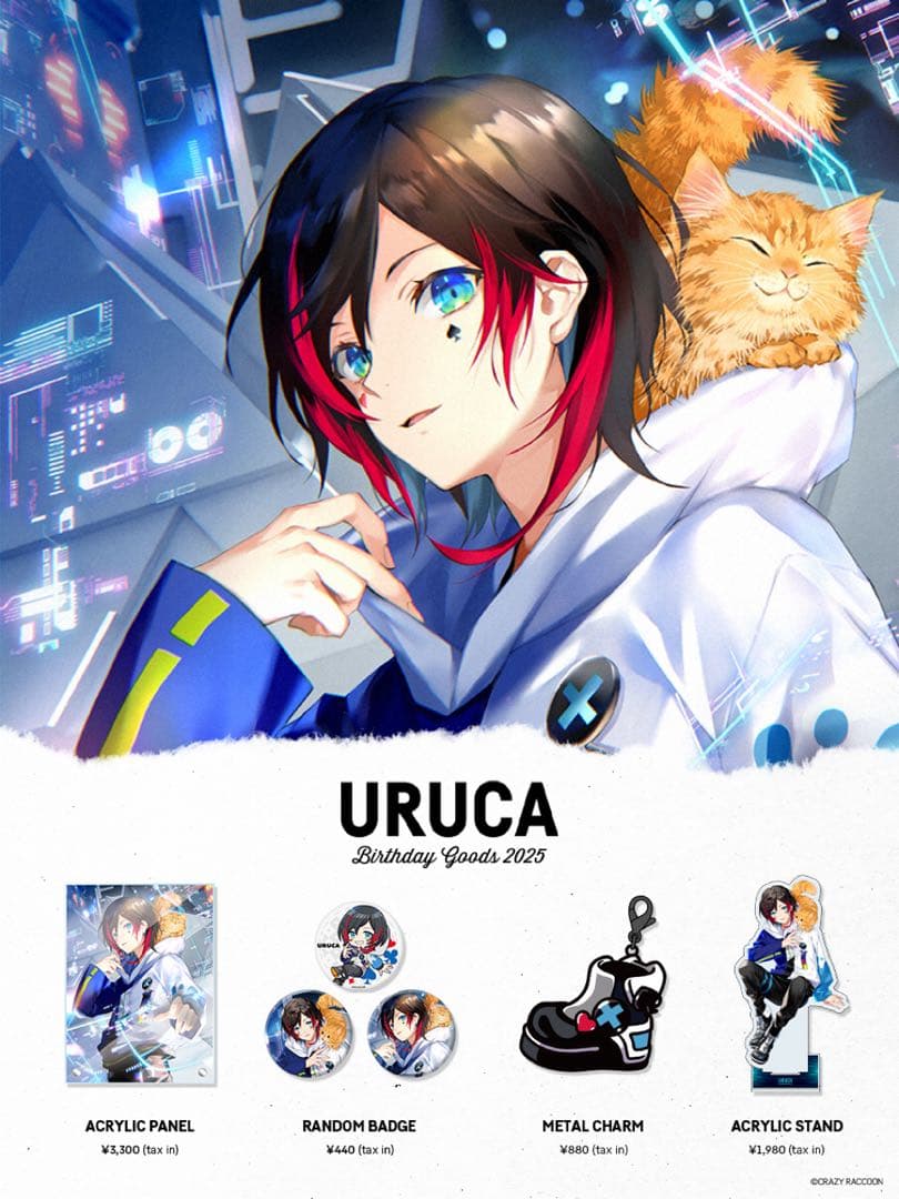 CRストア アクリルパネル 誕生日グッズ うるか uruca バースデー