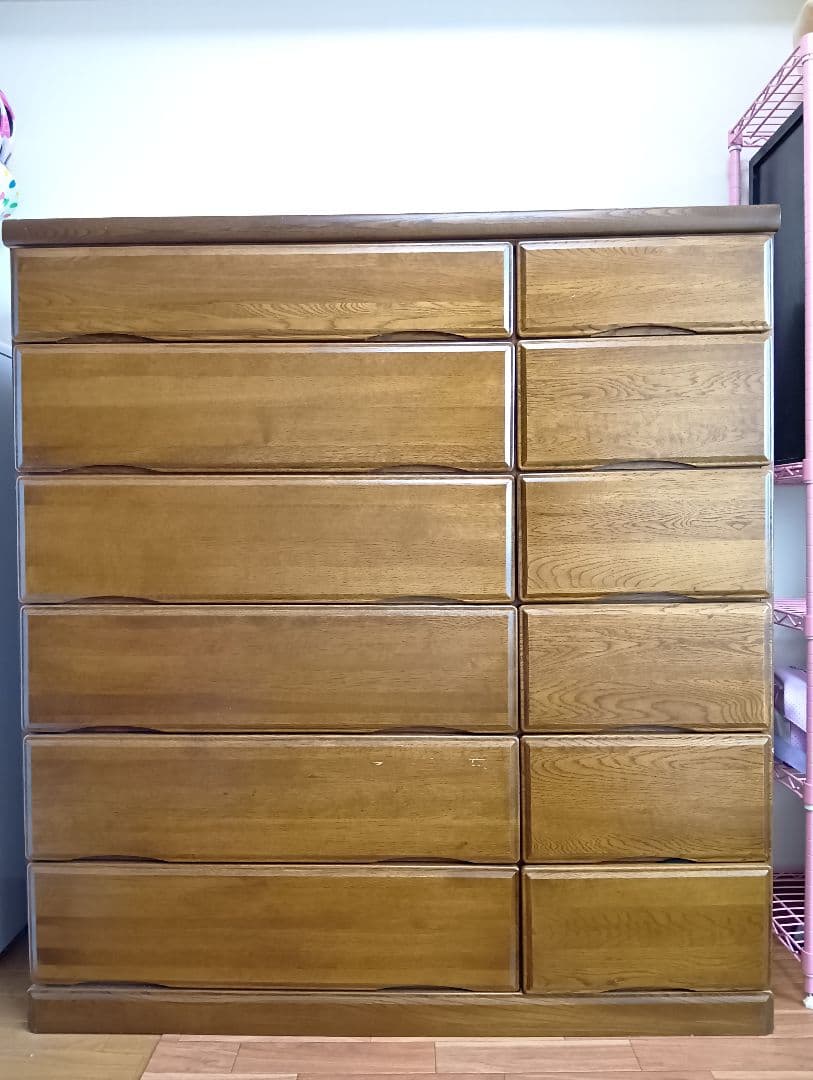 【ぷに】木製 12引き出しチェスト