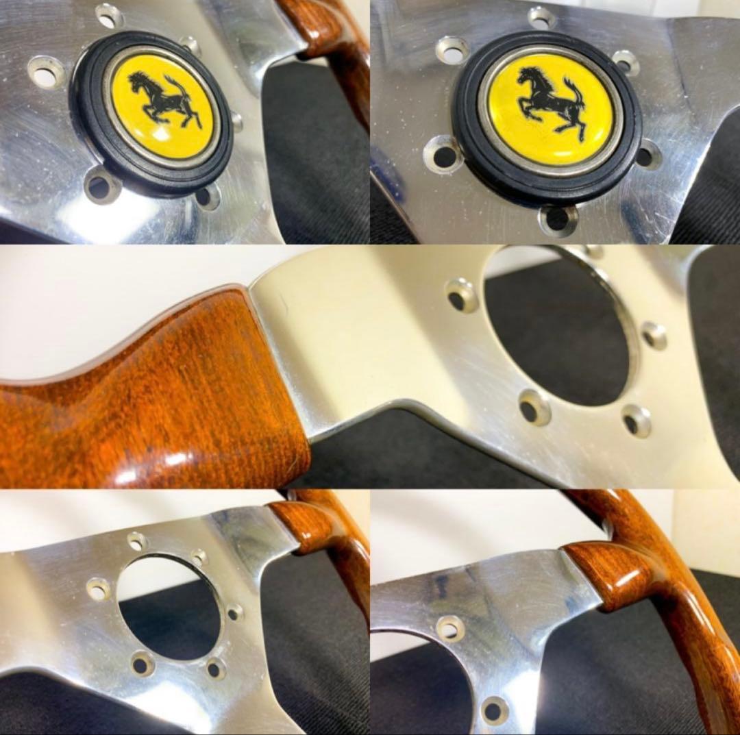 momo ヴェローチェ ウッドステアリング 35パイ ホーンボタン付き