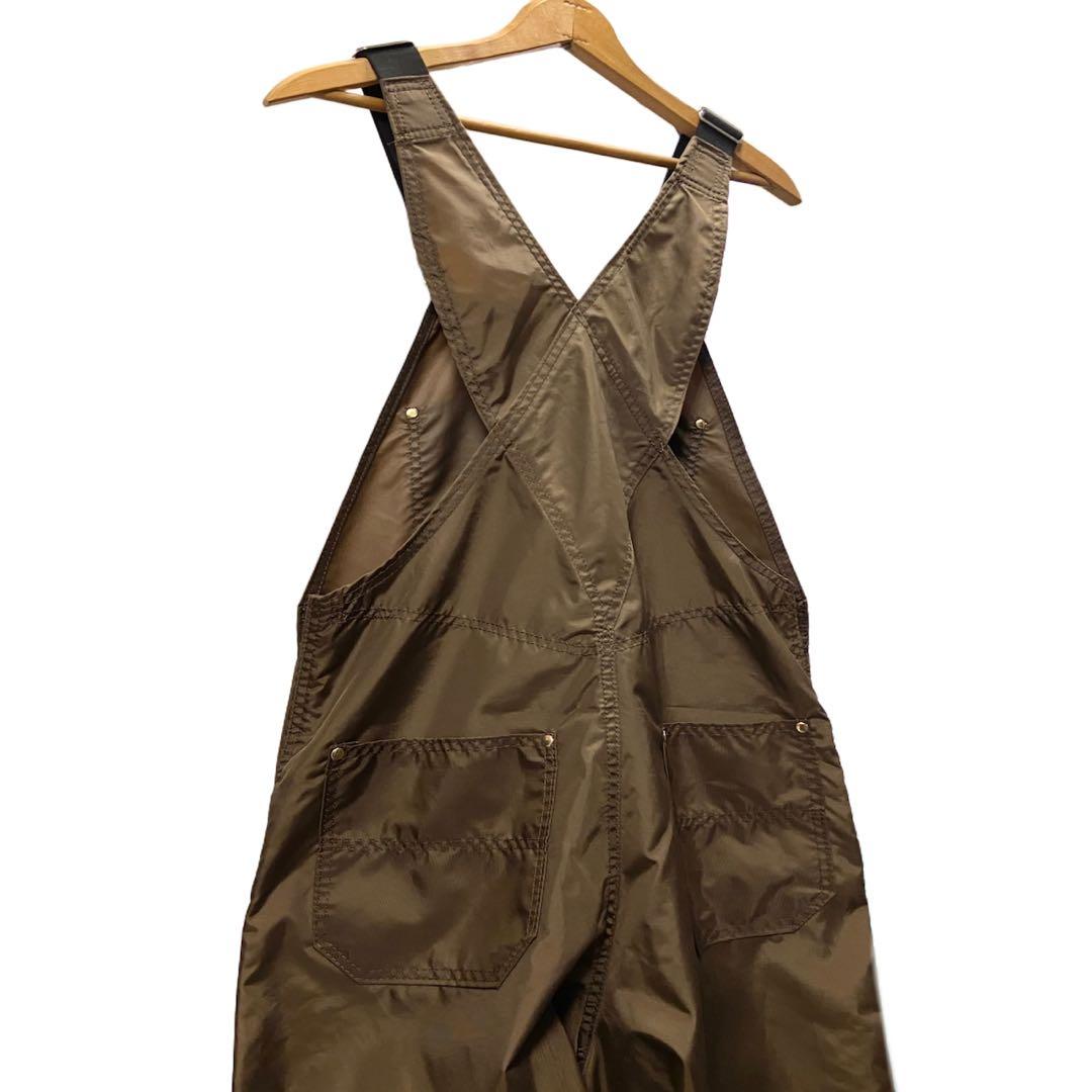 90s ビンテージ DAN'S HUNTING ナイロン オーバーオール 茶