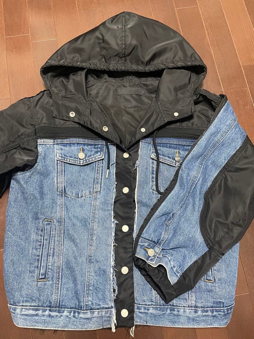 MICALLEMICALLE 異素材mix デニムジャケット /ブルゾン