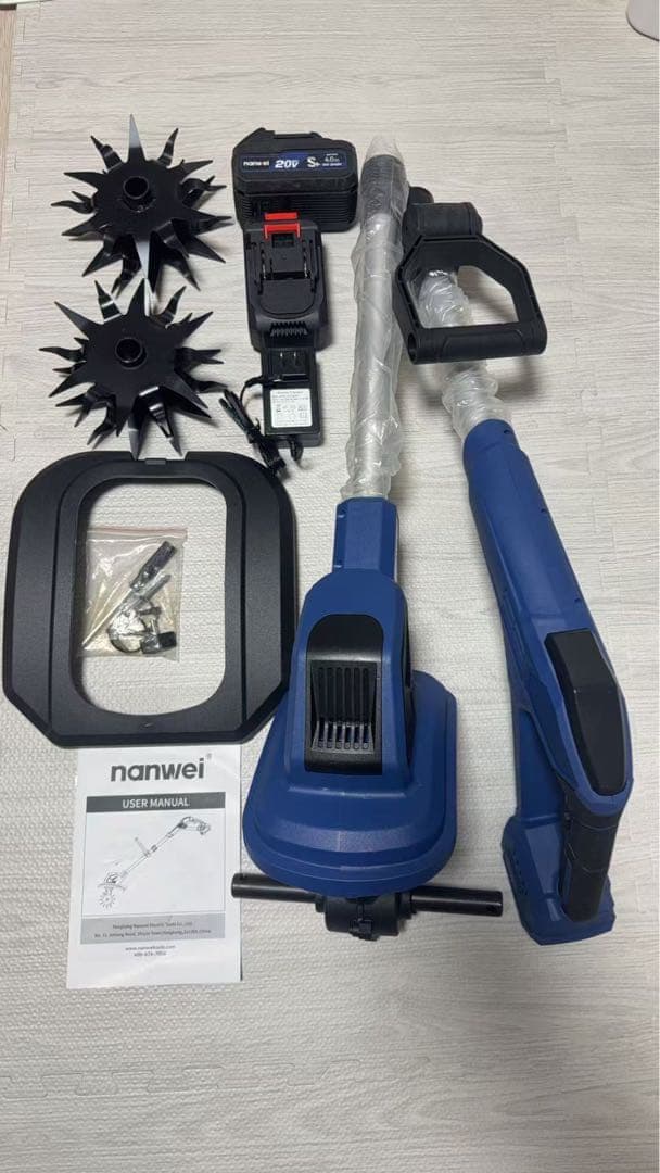 nanwei 電動耕運機バッテリー付き　耕運機