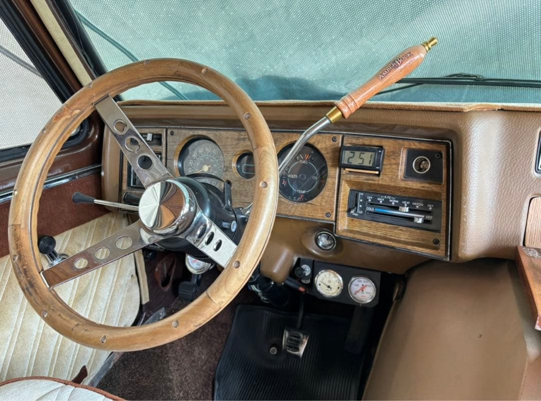 当時物 グラント ウッド ステアリング & ホーンボタン