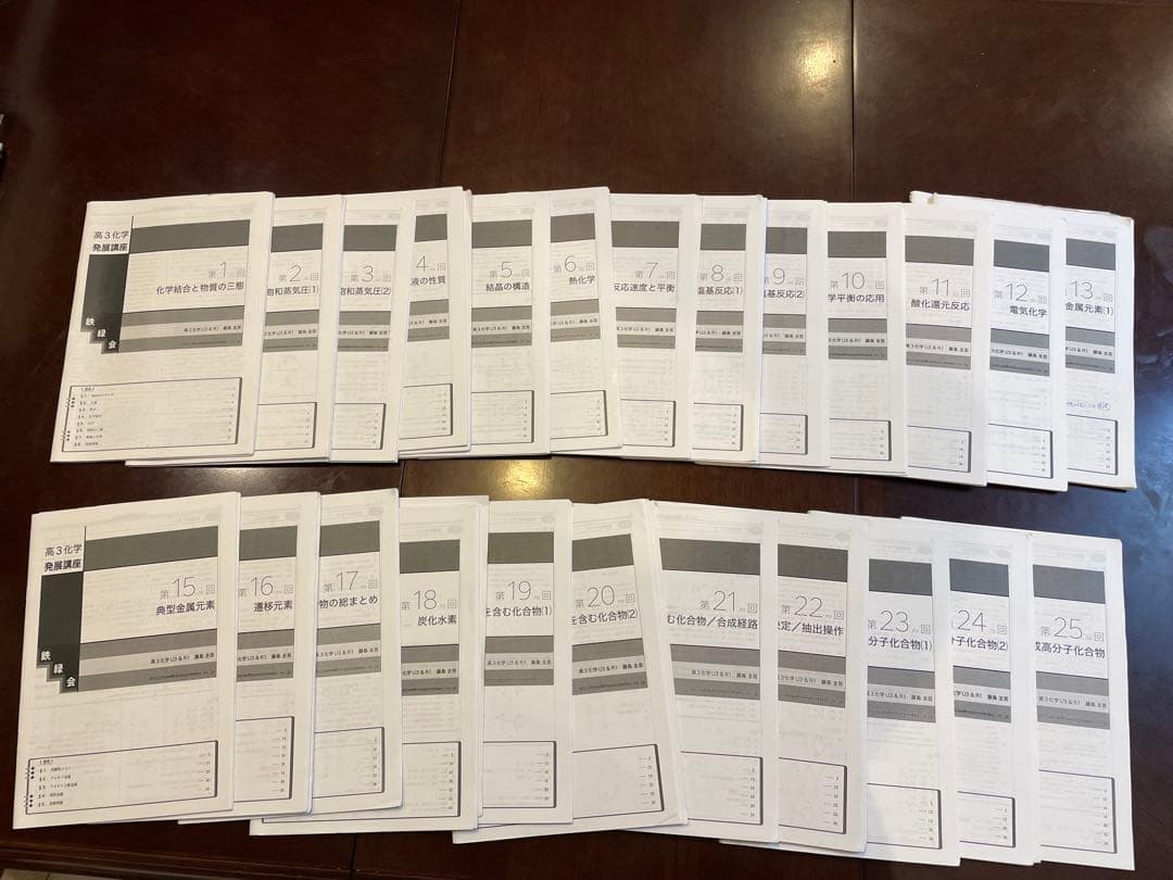 鉄緑会 高３ 化学 授業冊子 全25回