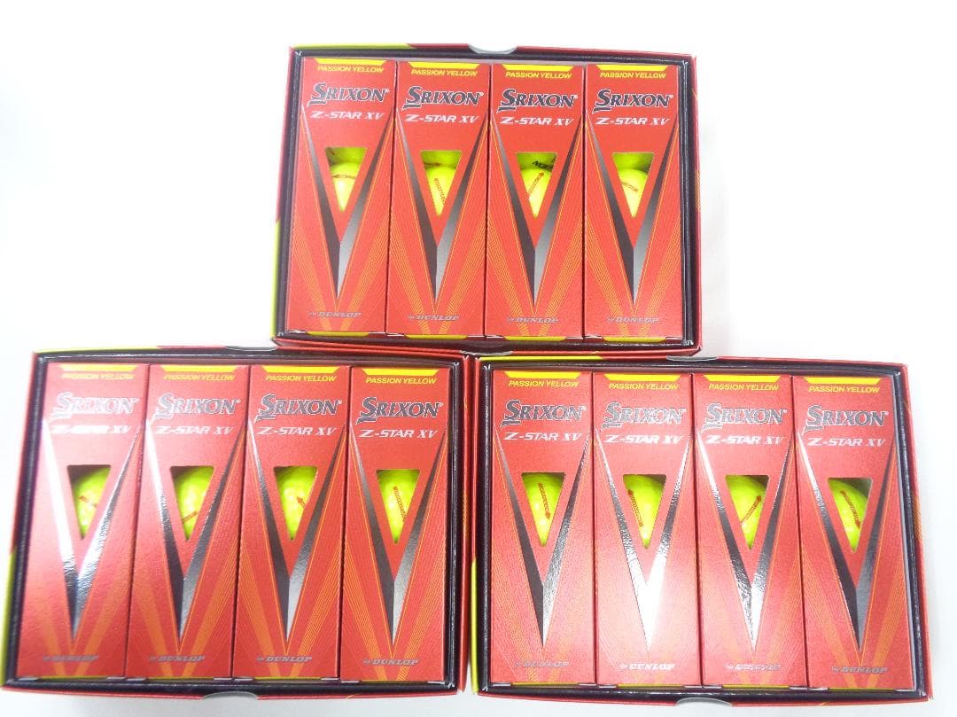 ☆新品☆スリクソンZ-STAR XV パッションイエロー 3ダース 36球