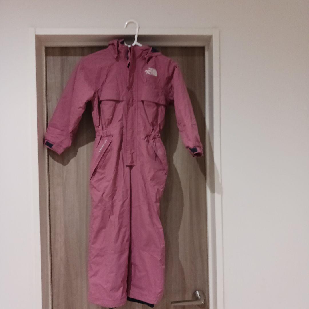 ノースフェイス　 スノーウェア110cm つなぎ　ピンク　女の子