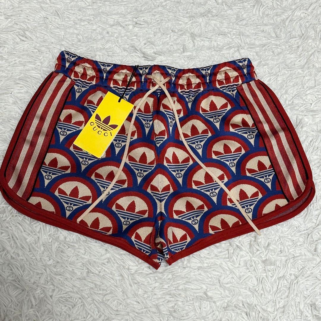 adidas× GUCCI ショートパンツ ジャガード インターロッキング 新品
