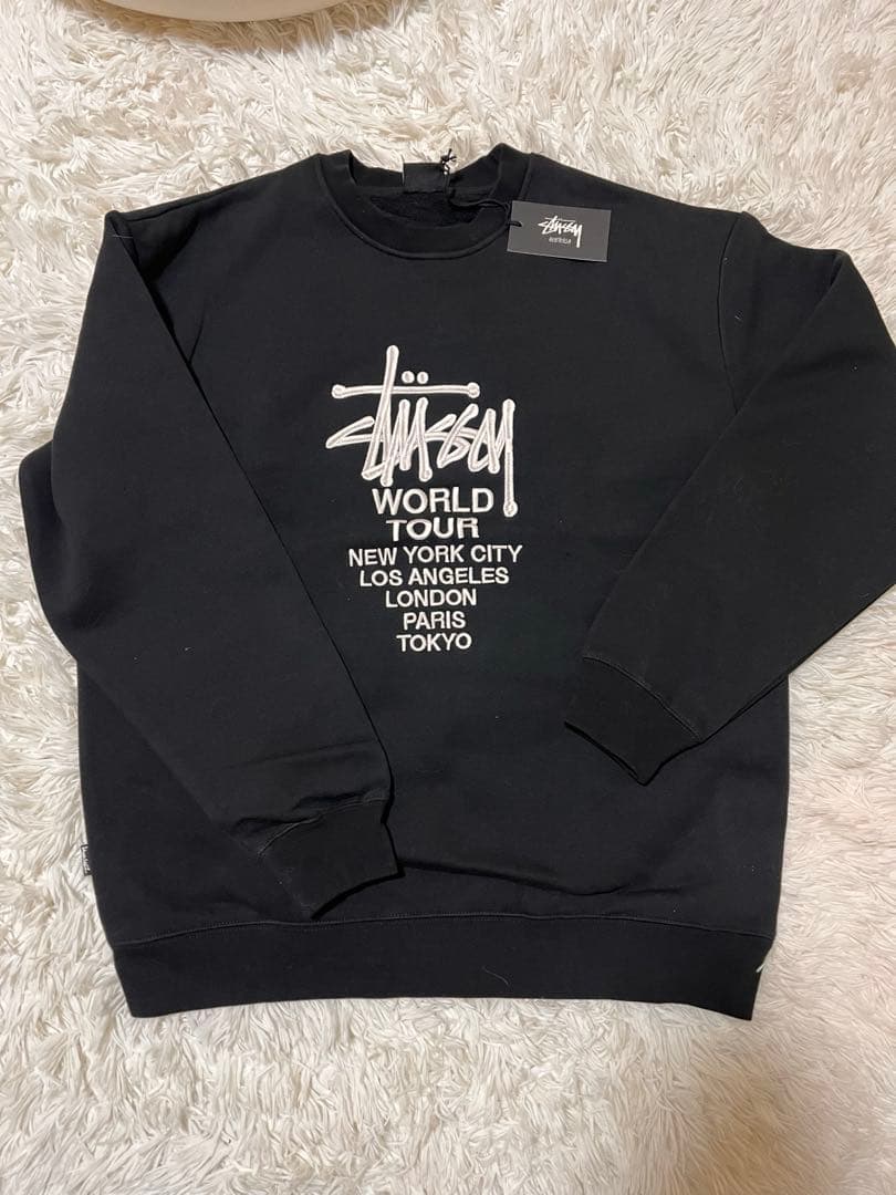 [STUSSY] Solid World Tour Crew ニット セーター