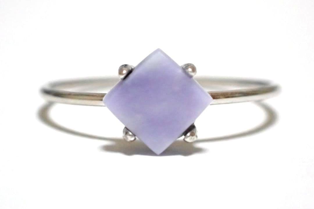 糸魚川翡翠　姫川　ラベンダー　リング　指輪　11号　送料無料