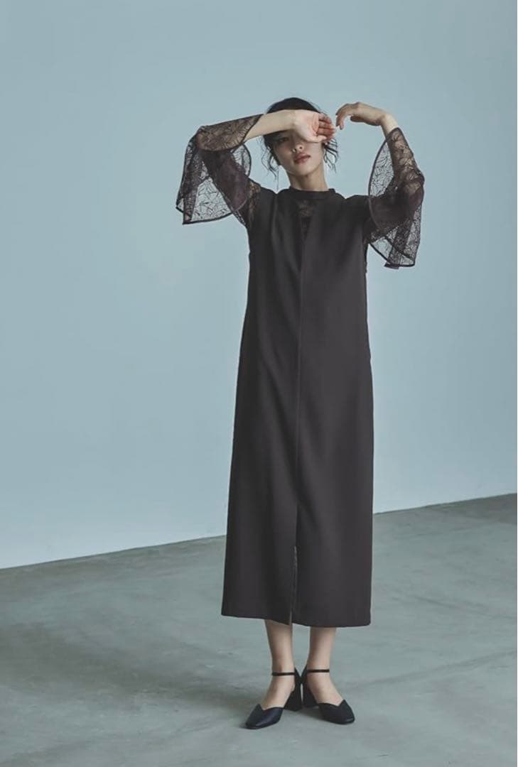 美品★niana パーティードレス ブラウン 2点セット