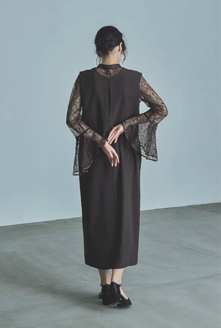 美品★niana パーティードレス ブラウン 2点セット