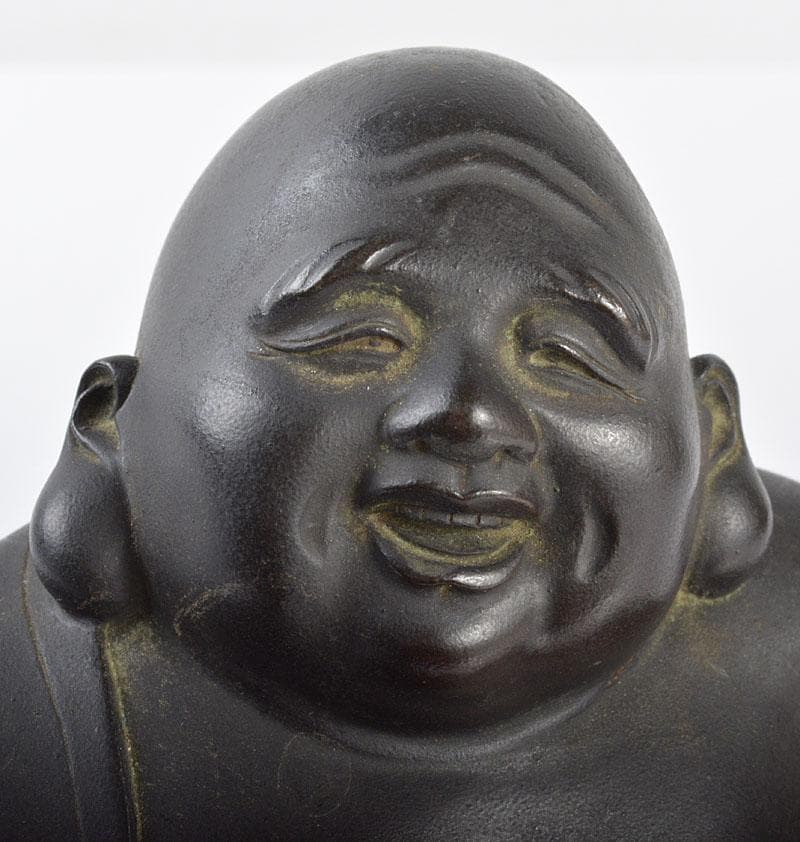 m　東京銅器　古銅宣徳銅　布袋像　置物　M　R4252